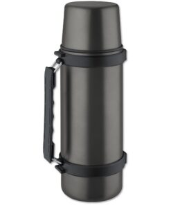 ISOSTEEL Isolierflasche für die perfekte Reise - Titan-Grau - Hochwertige Isolation, leicht und praktisch - 500ml