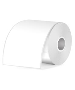 Weiß Thermo-Etiketten Kompatibel mit M110 M220 T50M für Barcode Büro 100 Stück 50 x 80 mm Wasserdichtes Vinyl Bedruckbar