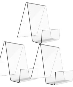 PLAFOPE Acryl Visitenkarte Display-STEM für Büros - 3 Stück - Bürophorner-Rack - Trendig Design - Ideal für Büro und Ges
