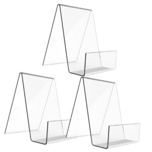 PLAFOPE Acryl Visitenkarte Display-STEM für Büros - 3 Stück - Bürophorner-Rack - Trendig Design - Ideal für Büro und Ges