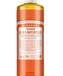 Dr. Bronner's 18-in-1 Teebaum Organische Flüssigseife | 475 ml | USDA Organic mit Bio-Teebaumöl
