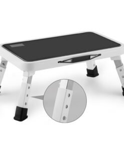 HBTower Tritthocker Klappbar Höhenverstellbar bis 150kg für Küche