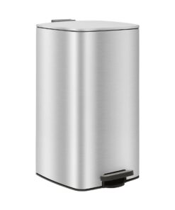 Harbour Housewares 30L Quadratischer Küchen-Treteimer - Edelstahl - Für die Küchen-Ingenieure - Abfall Recycling Mülleim