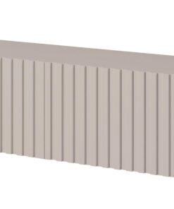 Selsey TV Schrank Fernsehtisch Mit Lamellierter Front Für Wohnzimmer 138,6 cm Hängend Graubeige