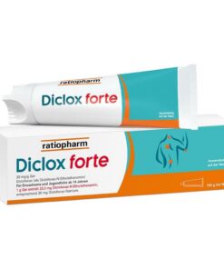 Diclox Forte Schmerzgel 2% Ratiopharm - Für Schmerzbekämpfung bei Arthrose, Sportverletzungen, bei steifen Gelenken 150