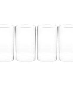 VICASY Glaszylinder Teelichtgläser für Zuhause und Party | VICASY Windlichtgläser Ersatz für Déco bei Feiern undEvents