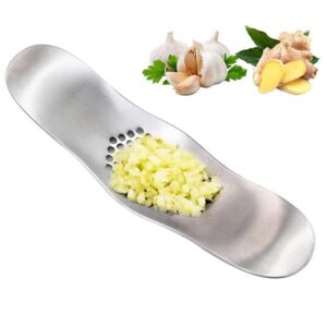 THETAG Knoblauchpresse Edelstahl Rostfrei - Ideal für Küchen-Werkzeuge und Professionalen Küchenmitglieder zur Knoblauch