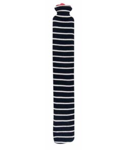 Sänger 2,5 Liter Natur-Gummi-Wärmflasche für Sängerinnen und Sänger, extra lang, 77cm, Strickbezug