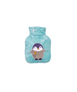 Hugo Frosch Eisblau Mini-Wärmflasche – kuscheliges Velour – für kleine Kinder – auslaufsicher und geruchsneutral bei der