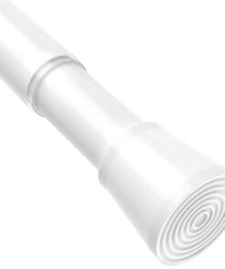 Gardinenstange ohne Bohren Verstellbar 71-155 cm – Weiß Teleskopstange Ø 25 mm