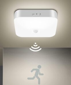 Toowell Akku Lampe Bewegungsmelder Innen 10000mAh Aufladbar Küchennachttischlampe LED Lampe für Keller und Garage
