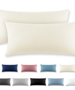 REDKEY Kissenbezug 40x80 cm 2er Set - Komfortable Kopfhaltung für Erwachsene bei Schlaf- und Entspannungstreffen | REDK
