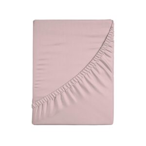 Spannbettlaken für Einzelbett Rosa OEKO-TEX STANDARD 100 + 100% Baumwoll-Jersey + Elastisch auf 4 Seiten + 80/90 x 190/2