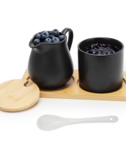 CEWROM Milchbehälter Set mit Spülmaschinen- und Mikrowellenkompatibilität, geeignet für Familien, zum Kochen und Backen