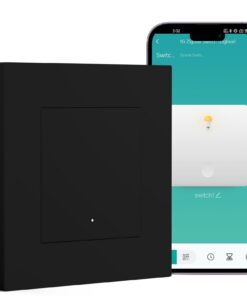 BSEED Smart Zigbee Schalter mit Alexa & Google Home Kompatibilität, Schwarz | BSEED Smart Lichtschalter für Alexa & Goo