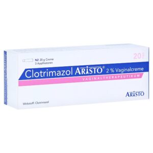 CLOTRIMAZOL ARISTO 2% Vaginalcreme für Weibliche Natur beiчувствительner Haut + Therapiestellen + 3 Applikationen 20 g