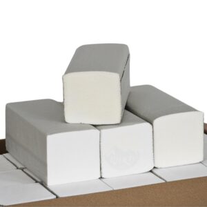 KURTT - Premium whites Papiertücher 3 x 200 Blatt - 2-lagig, ZZ-Falten-Papierhandtücher für Spender, Einwegpapier