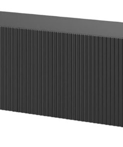 Selsey TV Schrank Board Sideboard - Schwarz - 175 cm - Veldio Fernsehtisch mit hängender gefräster Vorderfront
