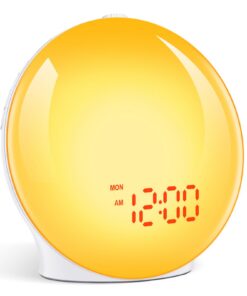 Cadrim Tageslichtwecker Sonnenaufgang & Sonnenuntergang mit 15 Stufen Licht & FM Radio | Cadrim Tageslichtwecker Radiow
