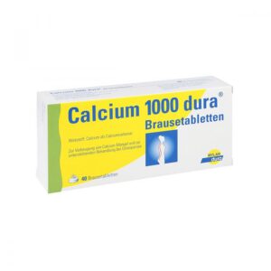 Calcium 1000 dura Brausetabletten für Erwachsene beim täglichen Umzugsgenuss und starkem Knochenapparat