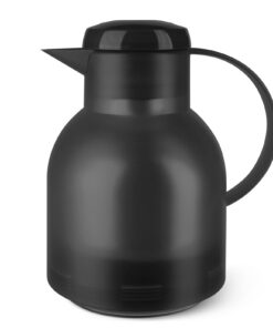 Emsa Samba Isolierkanne 1L Quick Press 100% dicht 12h heiß 24h kalt Schwarz