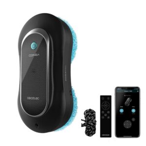 Cecotec Robot Fensterreiniger Conga Windroid 1090 - Sprüht, reinigt und trocknet, Doppelspray, Fernbedienung, 8 Modi, Ak