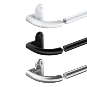 ONPIRA® Ausziehbare Gardinenstange für Verdunkelungsvorhänge Raumabdunkelung 70-120cm Nickel
