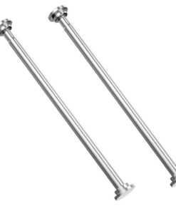 GQC 2er Edelstahl Teleskopstange - ausziehbar von 65 cm bis 100 cm, sicherer Halt für Dusche und Garderobe, Drehklemmsta