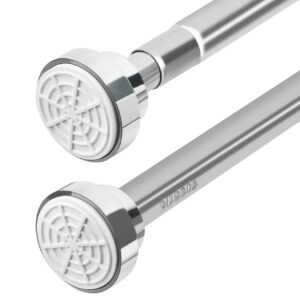 50-85cm ausziehbare Duschvorhang-Spannstange ohne Bohren, Edelstahl Teleskopstange, verstellbar durch Drehen, für Badezi
