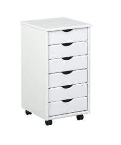 Simon Inter Link - Rollcontainer - Bürocontainer mit 6 Schubladen - White Lackiert - 35 x 40 x 65 cm