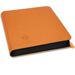 Card Guardian - Premium Zip Heftmappe mit 480 Fächer für Spielkarten - Spieler für Karten-Sammelneroten Version (12 Fäch