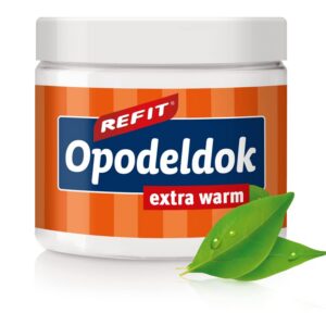 REFIT® Opodeldok Wärmecreme - Extra Schmerzgel für Rücken und Muskeln - Wärmende Ingwer- und Zimt-Kombination - 200 ml -