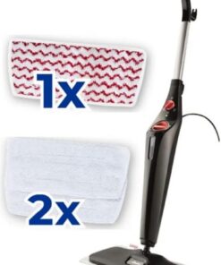 Vileda Steam Plus XXL Dampfreiniger | Hygienischer Bodenreiniger mit PowerPad und 2 Mikrofaserbezügen - Für große Fläche