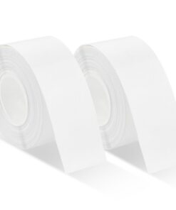 2 Rollen Etikettenband, Wasserdicht Thermo-Etikettenband für Haus und Büro (Drucken Sie Barcode, Name, Datum)