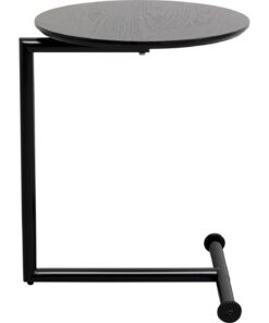 Kare Design Schwarzer Beistelltisch Easy Living, 46cm Durchmesser, Mobiler moderne Couchtisch (H/B/T) Kare Design Easy