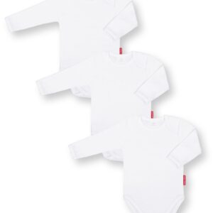 Marcinkowski Baby Body Langarm ohne Aufdruck aus Baumwolle für Kleine aus 100% Baumwollstoff - perfekt zum Schlafen und