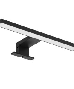 LED Spiegelleuchte 5W 4000K Neutralweiß für Bad –.IP44 Schrankmontage 30cm Schwarz