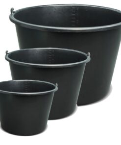 BRESKO Maurerwanne 5-20 L Maurereimer Baukübel für Maurer und Baumäßige
