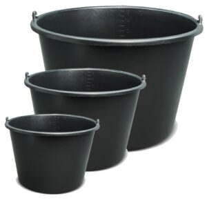 BRESKO Maurerwanne 5-20 L Maurereimer Baukübel für Maurer und Baumäßige