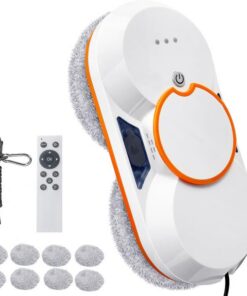 Fensterreinigungsroboter 5600 Pa Automatischer Fensterputzroboter, 2 Wasserstrahlen, 4 Reinigungsmodi, Intelligente Rand