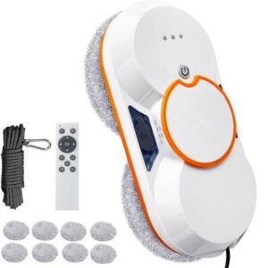 Fensterreinigungsroboter 5600 Pa Automatischer Fensterputzroboter, 2 Wasserstrahlen, 4 Reinigungsmodi, Intelligente Rand
