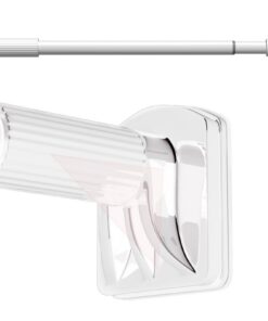 Duschvorhangstange ohne Bohren – Teleskop-Klemmstange aus Edelstahl, verstellbar 85–420 cm, ideal für Badezimmer & Kleid