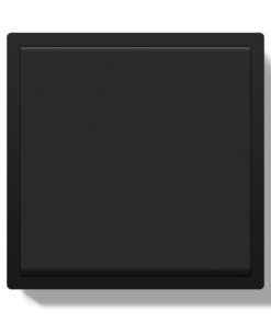 BSEED Modern Wandschalter Schwarz 80x80cm mit Kabelklemmen und Krallen 1 Fach 2 Weg