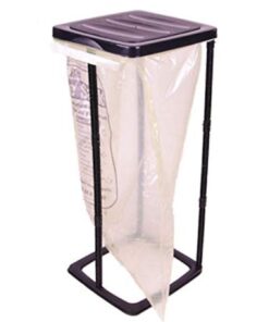 Spetebo Müllsackständer in schwarz - 60 Liter - ideal für gelbe Säcke - praktisch für Küche und Garage - robust und daue