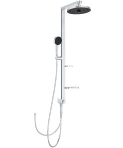 Ideal Standard Ceratwist Alu+ Duschsystem Wassersparend mit variablen Strahlarten für Energiebewusste (338x501x1104 mm)
