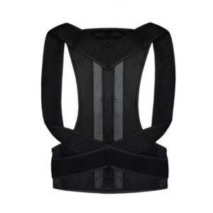 Bodyguard Haltungskorrektur Rücken Geradehalter - Orthopädischer Geradehalter für Skoliose und Kyphose, Black, 2XL Bod