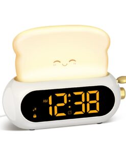 Kinderwecker mit Nachtlicht und Timer für Schulanfänger | Netzu Digital Wecker Kinder mit Snooze-Funktion und LED Anzei