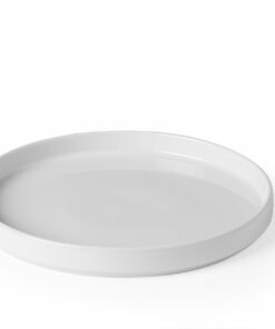 HENDI Oslo Teller ø 24 cm hochrandig stapelbar mikrowellengeeignet Porzellan weiß