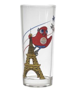 PARIS 2024 CJO4401 Set mit 3 Tubo-Gläsern, Maskottchen Trilogie, modernes Design, spülmaschinenfest | PARIS 2024 CJO440