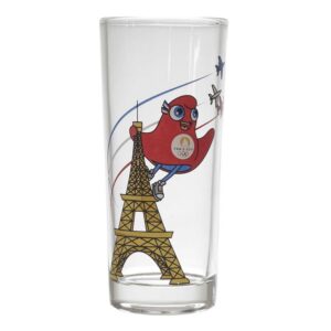 PARIS 2024 CJO4401 Set mit 3 Tubo-Gläsern, Maskottchen Trilogie, modernes Design, spülmaschinenfest | PARIS 2024 CJO440